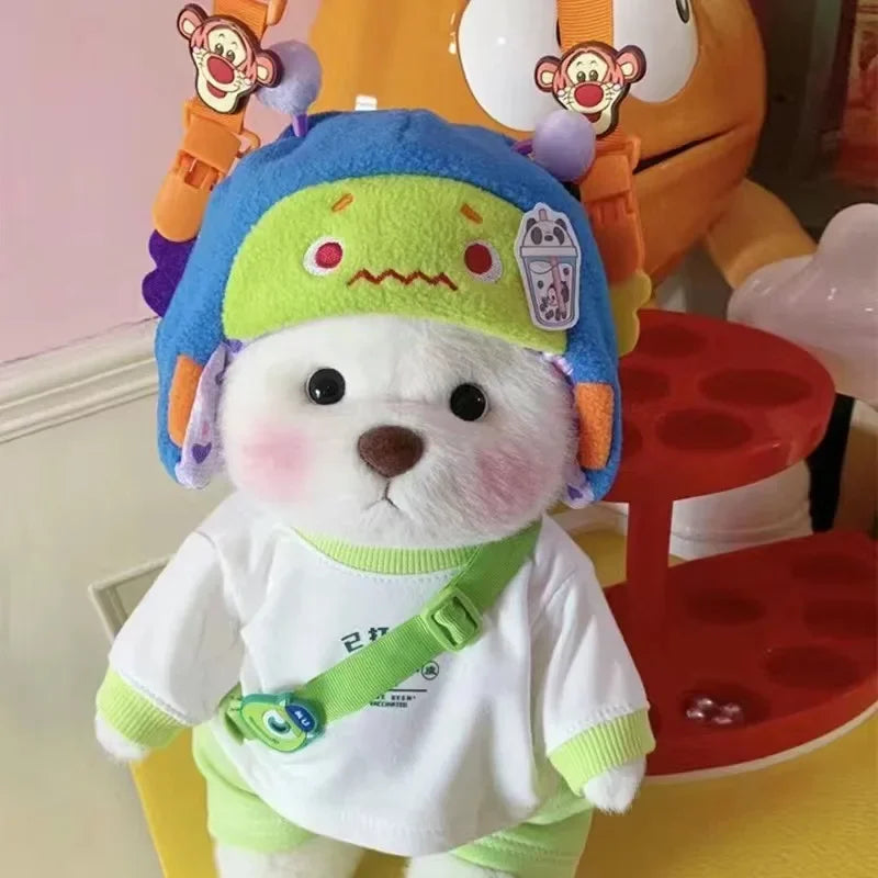High Quality Handmade Teddy Bear Plush Toy Change Dress Cloth Girl Hug Cuddly Plushie Doll for Girlfriend Christmas Gift