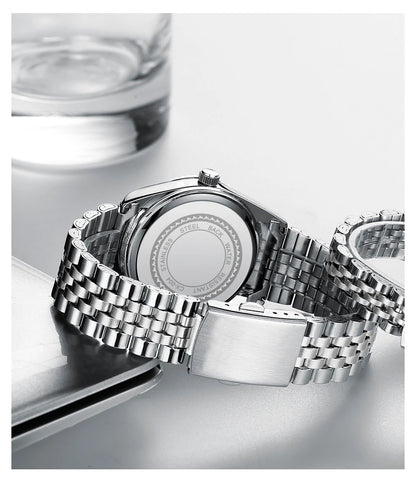 CHENXI 004D Men Quartz Watches Luxury Stainless Steel Waterproof Luminous Date Casual Wristwatch for Male