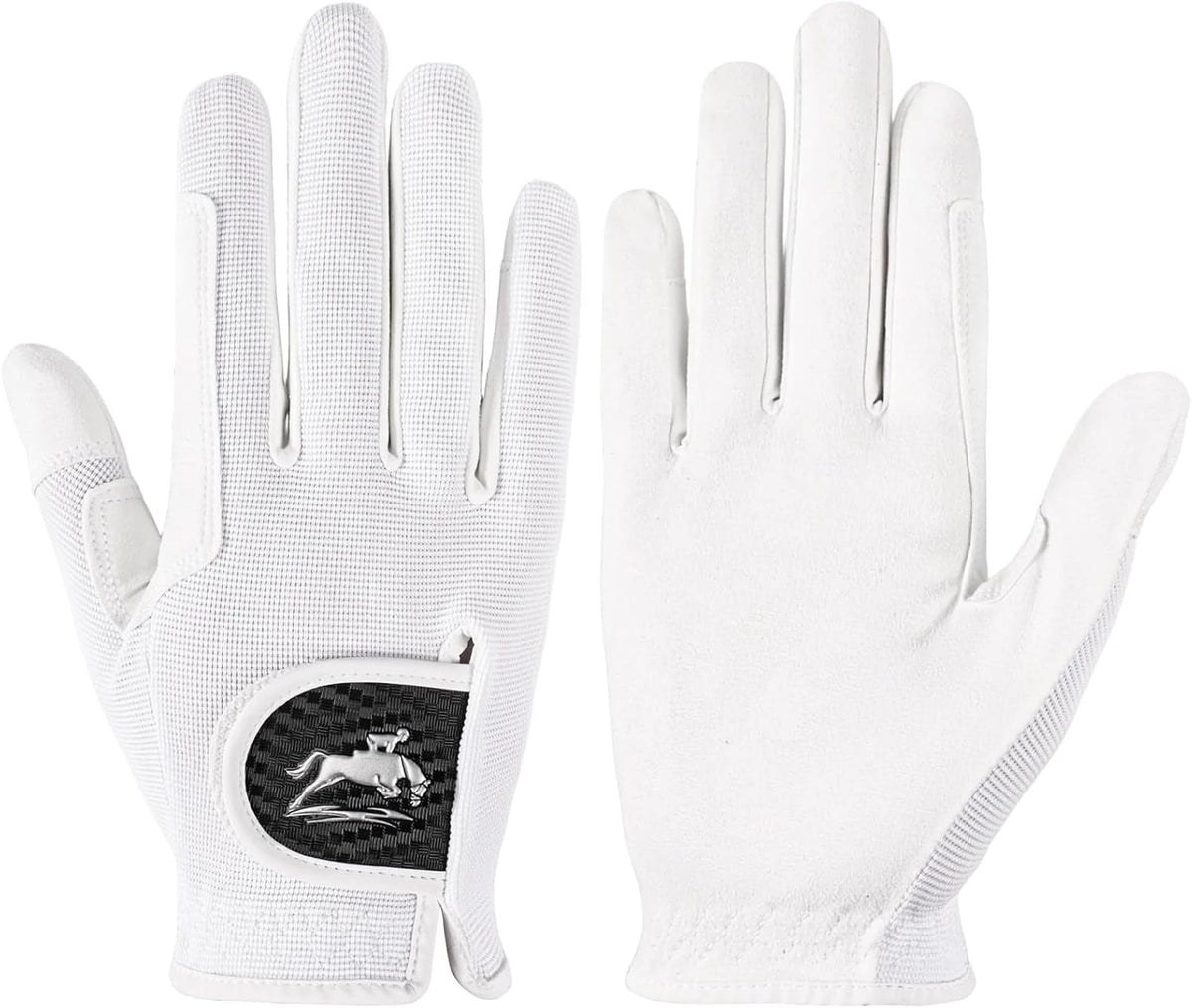 Lightweight Breathable Mesh Equestrian Gloves for Women, Color Pack Offering Comfortable Secure Grip in All Weather Conditions
