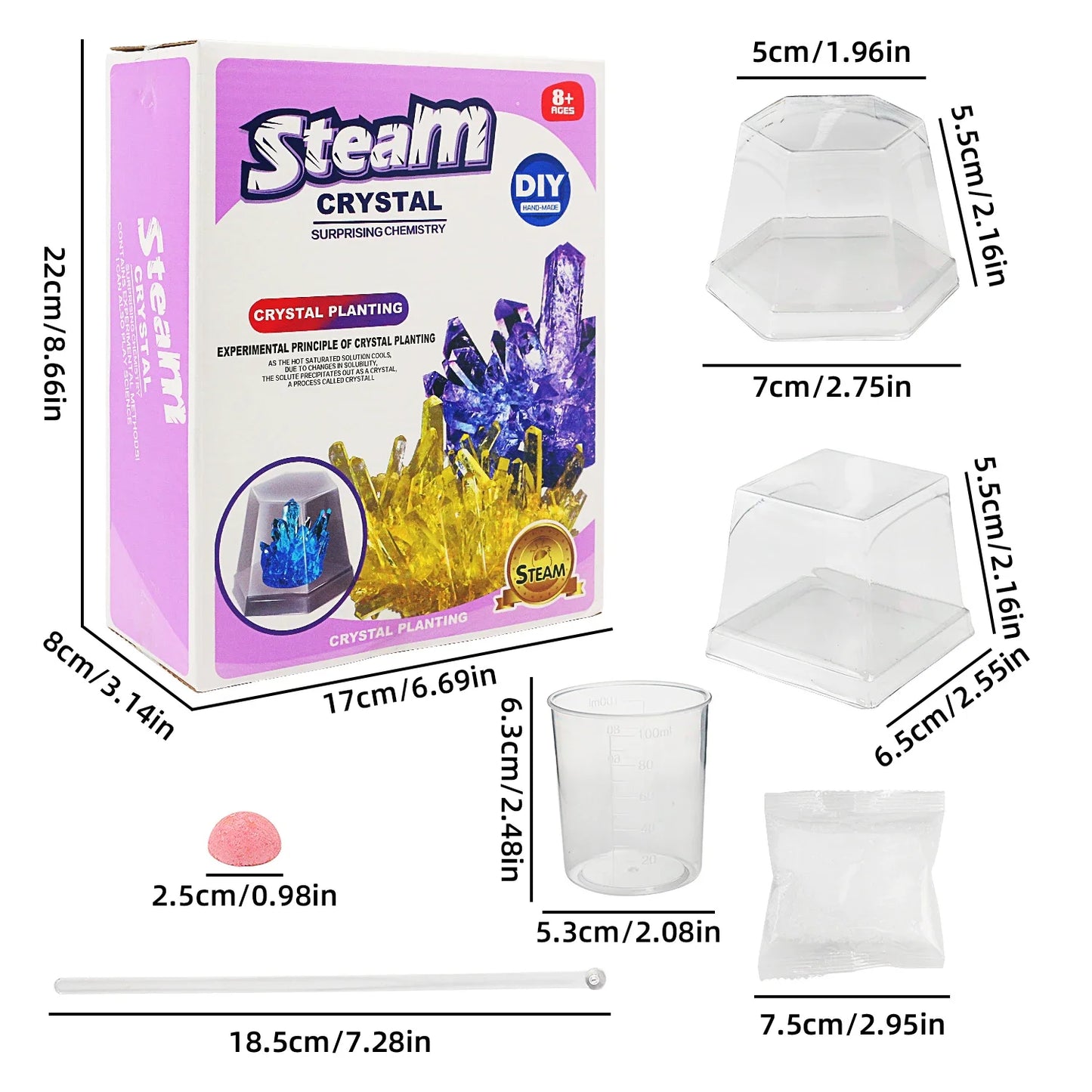 Technology Toy Crystal Planting DIY Scientific Experiment Set Fun Parent-child Communication Chemical Crystallization Principles