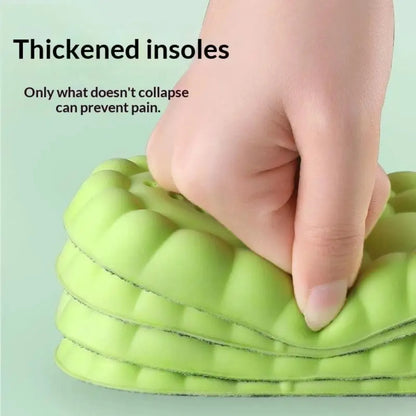 4D Super Soft Sports Insoles Shock Absorption Arch Support Orthopedic Shoe Pads for Running Basketball