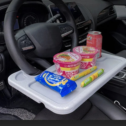 Portable Car Laptop Computer Desk Mount Stand Foldable Steering Wheel Dining Table Bracket Drink Food Coffee Tray Board Amagi