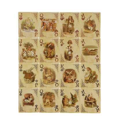 1Set Vintage Style Playing Cards Alice in Wonderland Poker Playing Cards Deck Board Games Retro Poker Never open