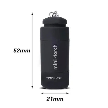 Led micro pocket flashlight portable USB rechargeable keychain flashlight waterproof home Outdoor Hiking Camping flashlight
