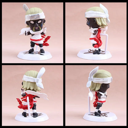 6 Pcs/Lot NARUTO Sasuke Gaara Uchiha Madara Figure 7-8cm 2 Style Personality Base Mini Figurines