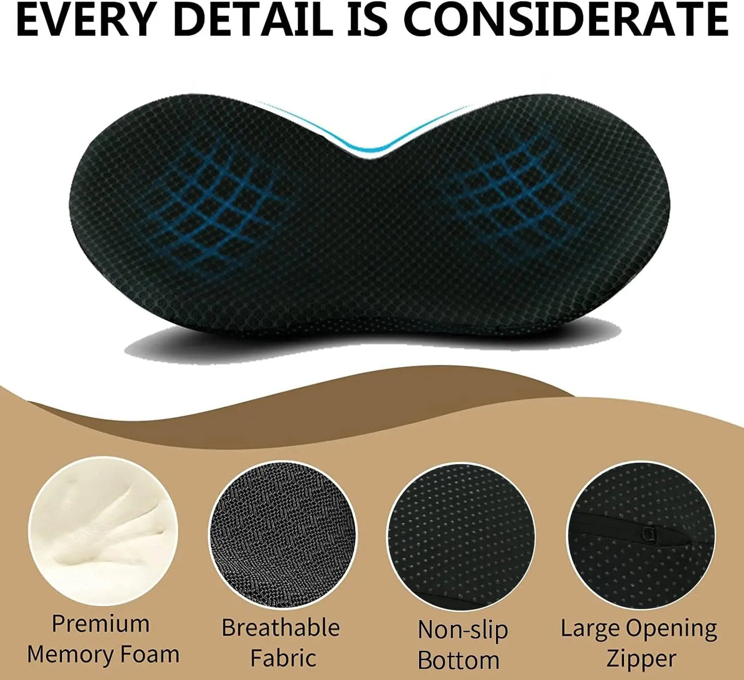 Multifunctional Car Seat Cushion Universal Memory Lumbar Pillow Support Driver Breathable Relief Comfort Chair Car Seat Pad