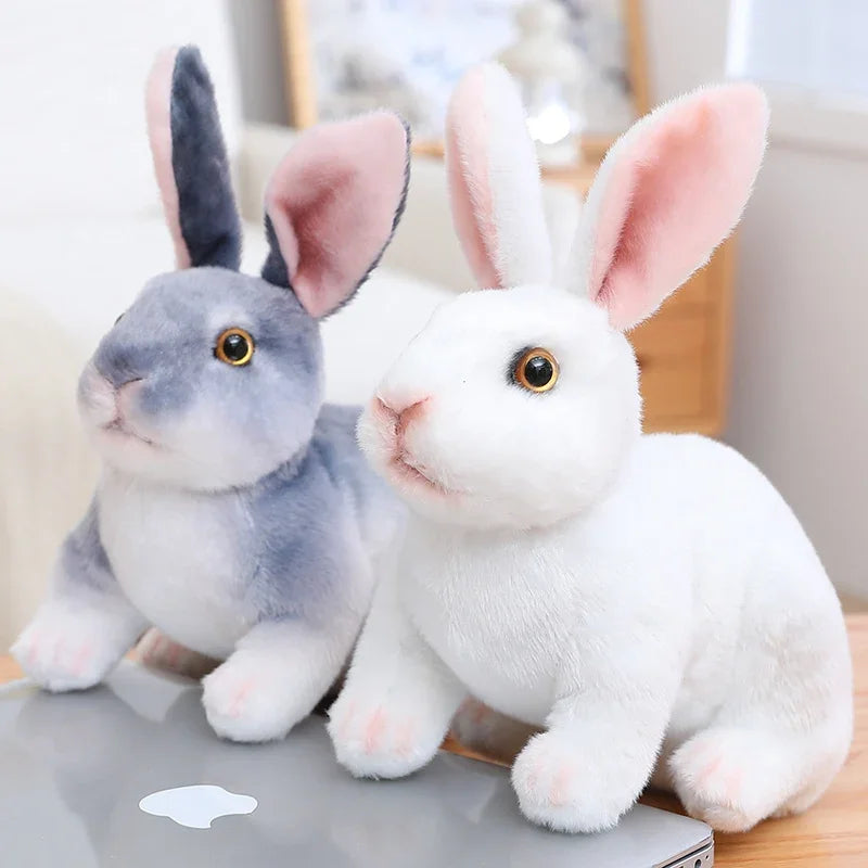 Huge Mini Simulated Animal Dog Rabbit Toys Cute Animal Soft Simulation Doll Easter Birthday Gift Kids Toy Bedroom Decor