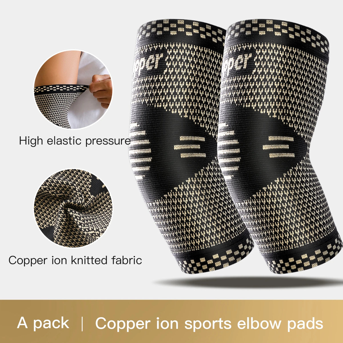 1/2 piece Copper Ankle Brace,Infused Ankle Support Compression Sleeve for Men Women,for Foot Pain,Sprained Ankle,Recovery,sports