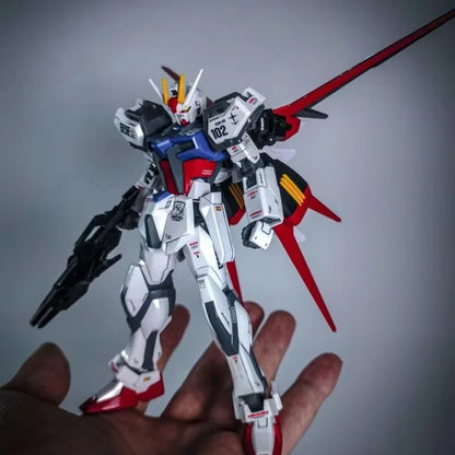 HG 1/144 Strike Dog Fighter GAT-X105 Mech Assembly Model Kit Action Figures Boys' Puzzle Toys Collectible Desktop Decoration
