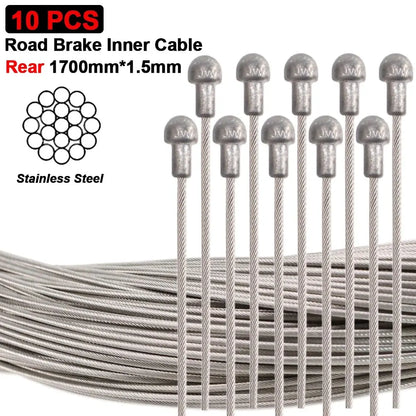 Bike Shifter Brake Cable Stainless Steel Inner Cable MTB Road Bike Front Rear Derailleur Shift Brake Cable Set