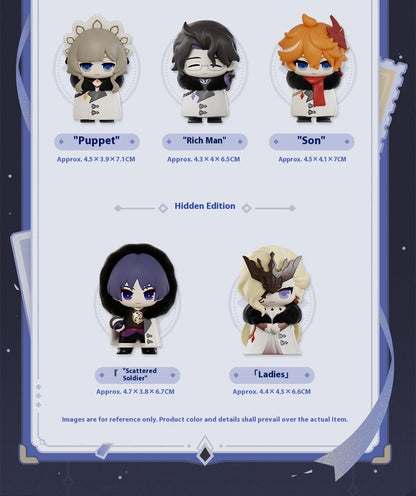 Mihoyo Genshin Fatui Harbinger Blind Box Anime Figure Collectible Merchandise Mystery Gift Ornament for Game Lovers