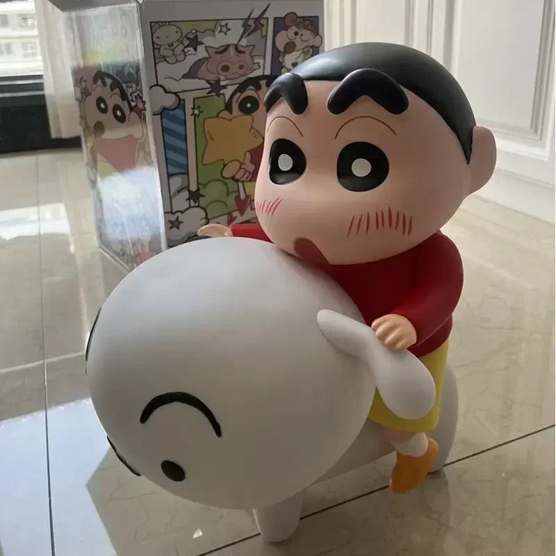 New Crayon Shin-Chan Anime Figure Crayon Shin-Chan Ride Nohara Shiro Action Figure Model Toy Kawaii Decoration Collect Gifts