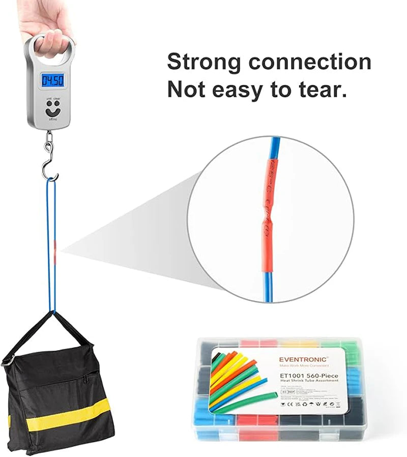 1300/650 Heat-shrink Tubing Thermoresistant Tube Heat Shrink Wrapping Kit Electrical Connection Wire Cable Insulation Sleeving