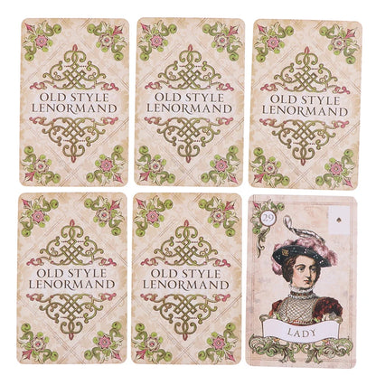 Old Style Lenormand Oracle Card Tarot Card Party Prophecy Divination Board Game