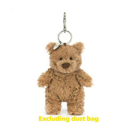 Hot tea bag Jc Cute Plush Toy label cute girl bag charm plush toy keychain Kawaii plush toy Limited New Gift bag