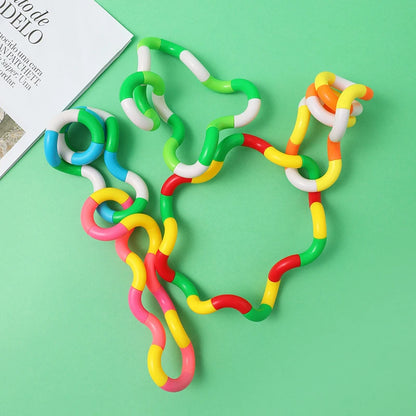 1/3/5Pcs Fun and Educational Twist Music Puzzle Toys for Kids-Vent Deformation Rope Knot Pressure Adult Stress Relief Toys