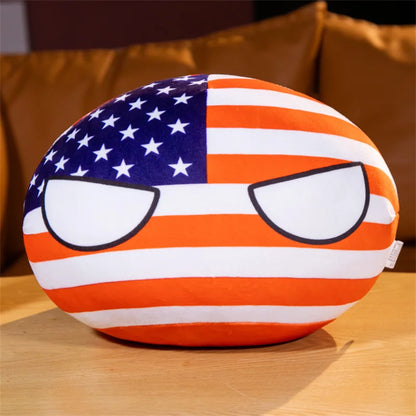 10/30/40cm Polandball Plush Doll Countryball Country Ball Toy Plush Pendant Stuffed Doll Christmas Children Gift