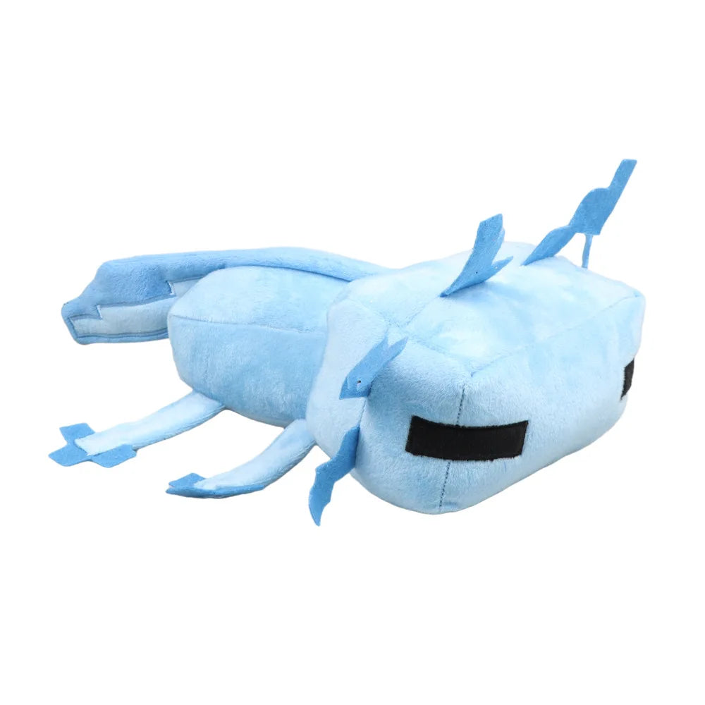 30cm Blue Axolotl Plush Toys Kawaii Axolotl Stuffed Animal Dolls Soft Game Peluche Birthday Gift for Children Kids Xmas Gift