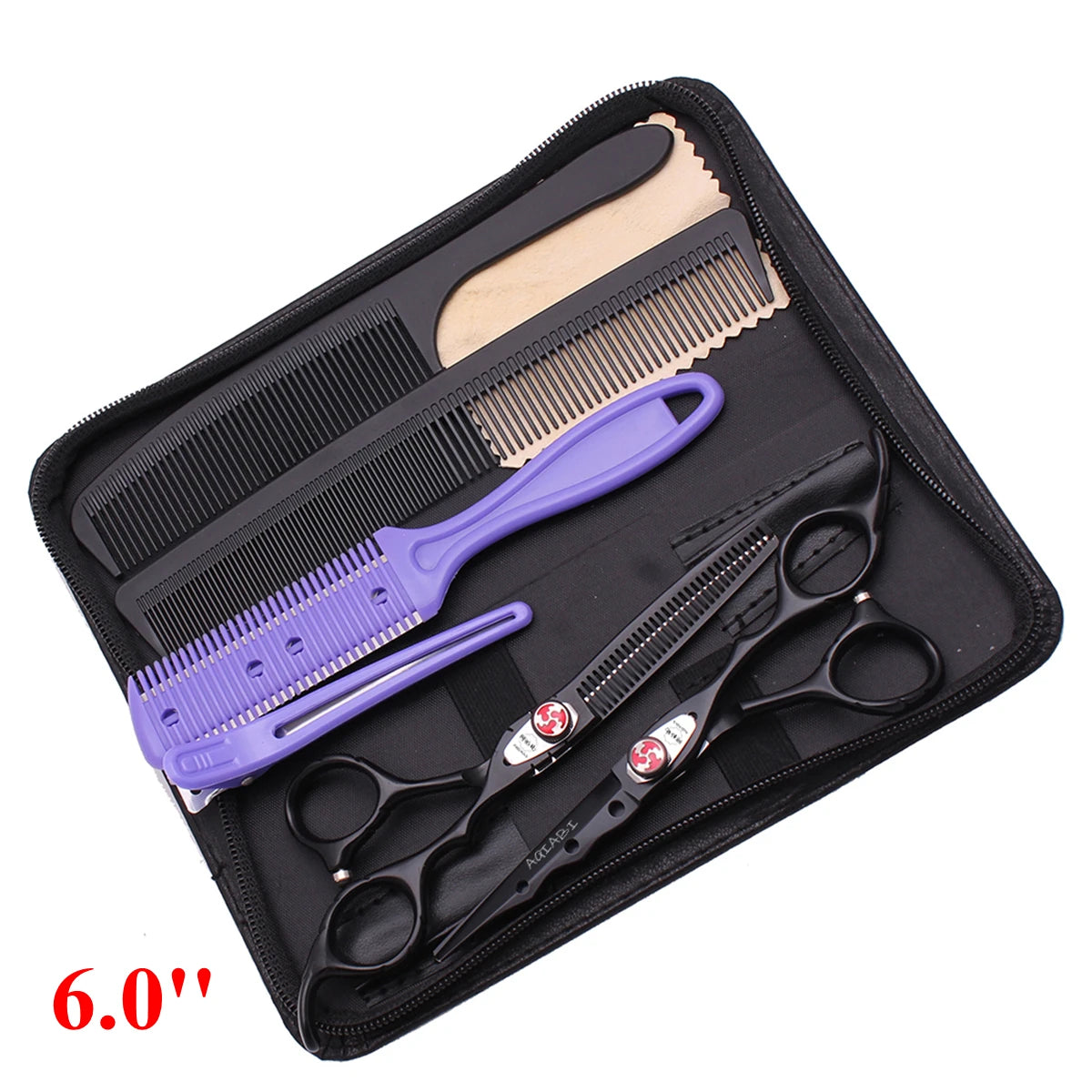 6'' Professional Hair Scissors Cutting Shears Thinning Hairdressing Haircut Salon Barber Home Japanese Steel Dropshipping A1019