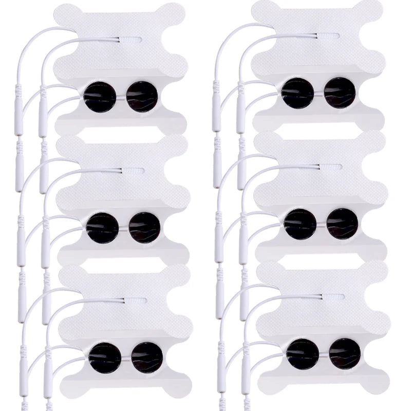 10/20pcs Non-woven Gel  2mm Tail Type Snap-on Electrode Pad Self Adhesive Electrodes Reusable Patch  Electrode Paste