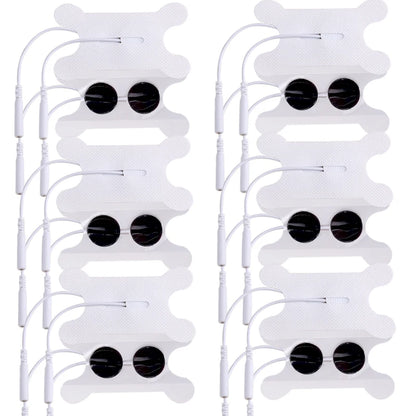 10/20pcs Non-woven Gel  2mm Tail Type Snap-on Electrode Pad Self Adhesive Electrodes Reusable Patch  Electrode Paste
