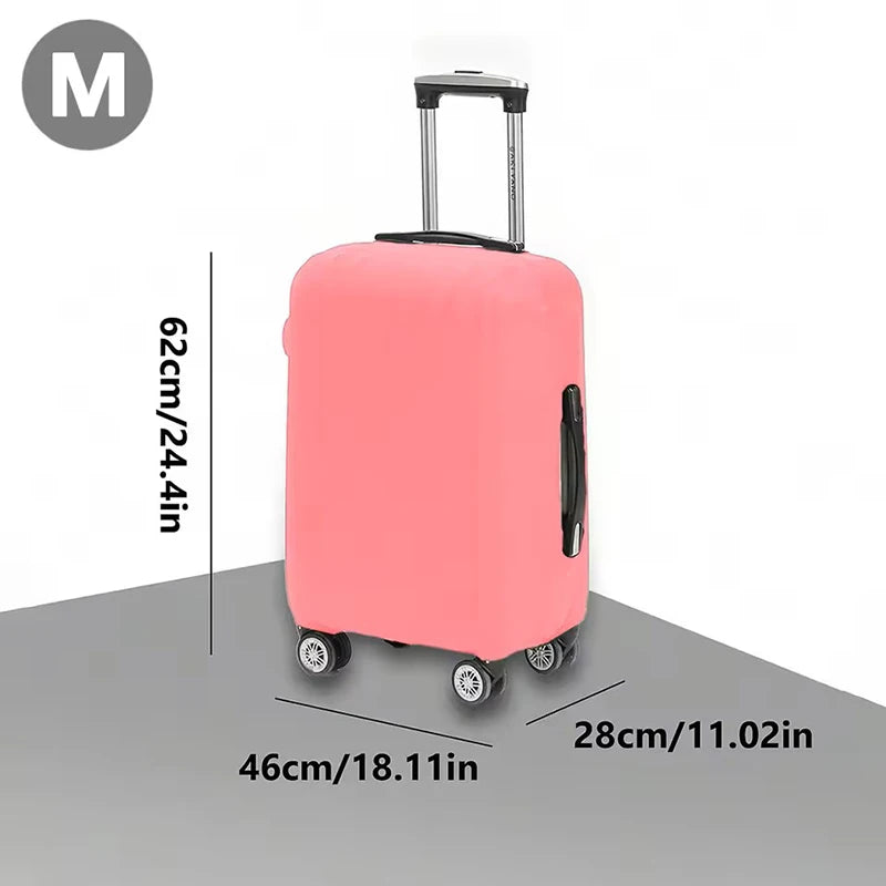 Fashion Travel Suitcase Protective Cover Luggage Protective Cover Solid Color Suitable for 18-32 Inch Suitcases.-zmt