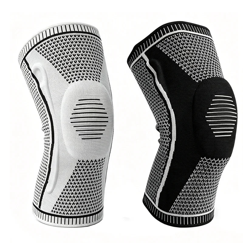 1 PCS Silicone Compression Protection Sport Knee Braces Knee Pads Strap Patella Medial Support Meniscus Basketball Running Prot