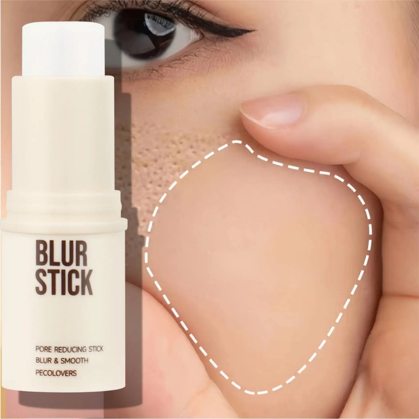 Invisible Pore Base Stick,Facial Makeup Front Milk,Facial Matte Stick,Natural Finish Concealer