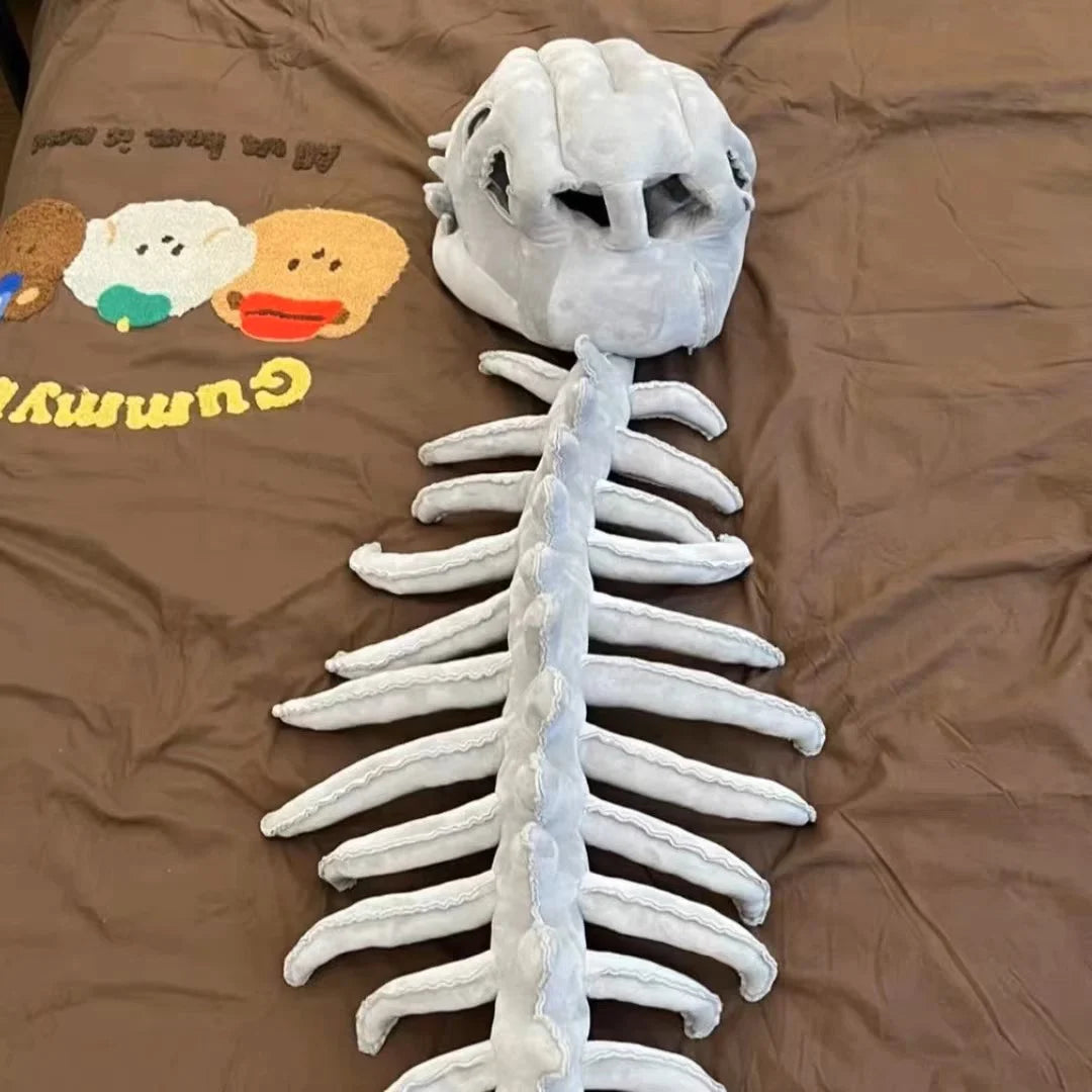 Realistic Dinosaur Skeleton Costume Set Funny Headgear Cosply Dress up Clothing Plush Toys Creative Gifts
