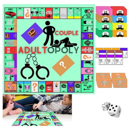 Couple Chessboard Monopolys Party Game, Adult Couple Dating Game Night for various festivals, board game gifts for adult 2025
