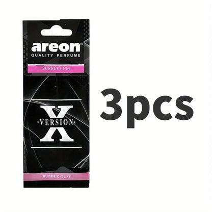 3-60Pcs X Version Car Air Refresher Car Suspension Decoration Home Bathroom Refresher Natural perfume Car Interior Hanging Paper