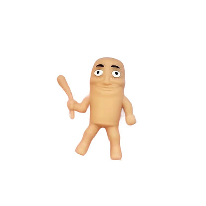 Kawaii Tung Tungtung Sahar Squeeze Toys Collectible Viral Brainrot Fidget Toy Wooden Stick Man Anti Stress Reliever Toys Figet