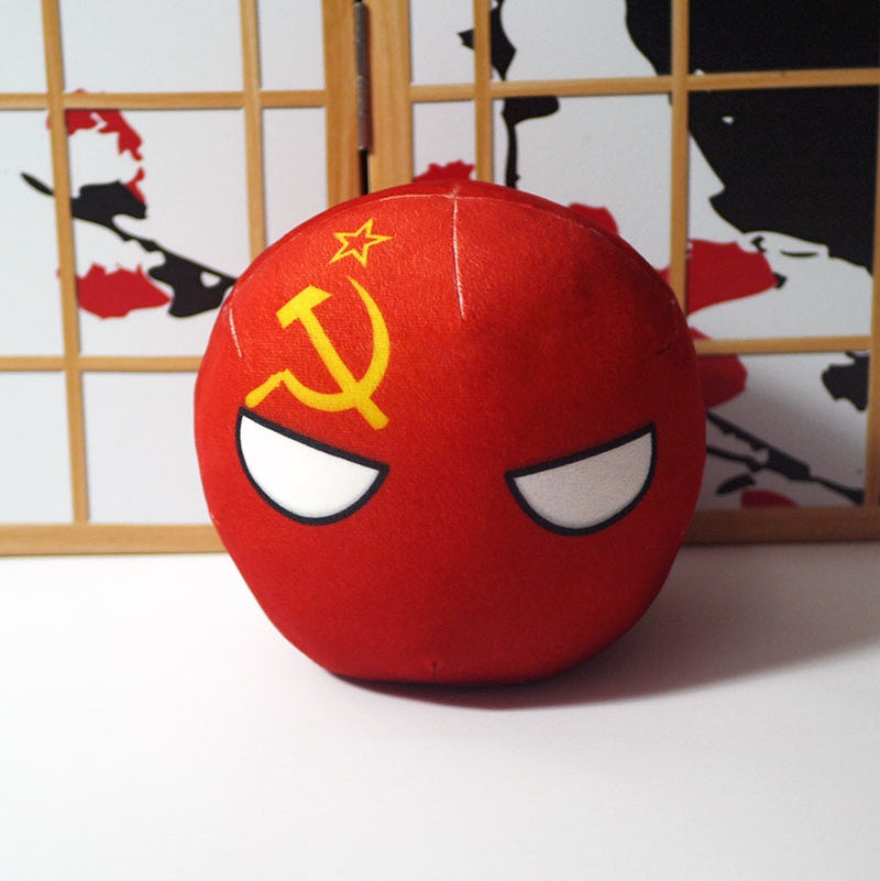 10cm Cute Countryball Polandball Plush Stuffed Dolls Anime Short  Toys Mini Pillow Bag Key Ring Pendant Cosplay Gifts