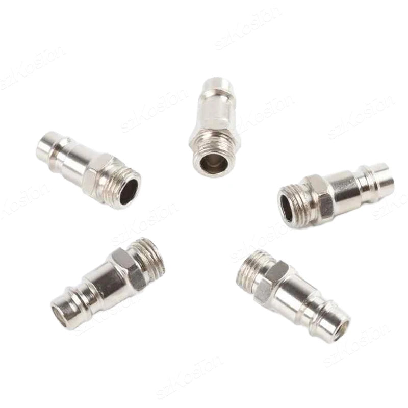 5Pcs/lot EU Pneumatic Connector For Air Hose Fittings Coupling Compressor Euro Quick Release Fitting with Male 1/4" BSP Thread