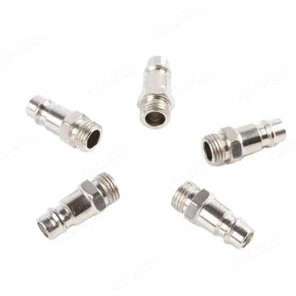 5Pcs/lot EU Pneumatic Connector For Air Hose Fittings Coupling Compressor Euro Quick Release Fitting with Male 1/4" BSP Thread