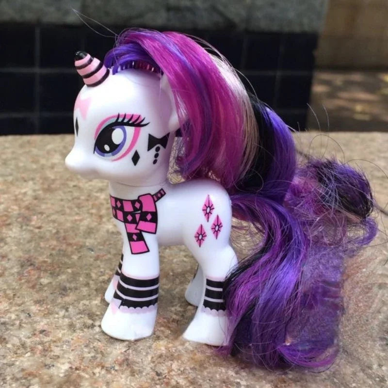 Original Hasbro My Little Pony Anime Figures Cute Twilight Sparkle Rainbow Fluttershy Pinkie Pie Rarity Collect Model Toy Gift