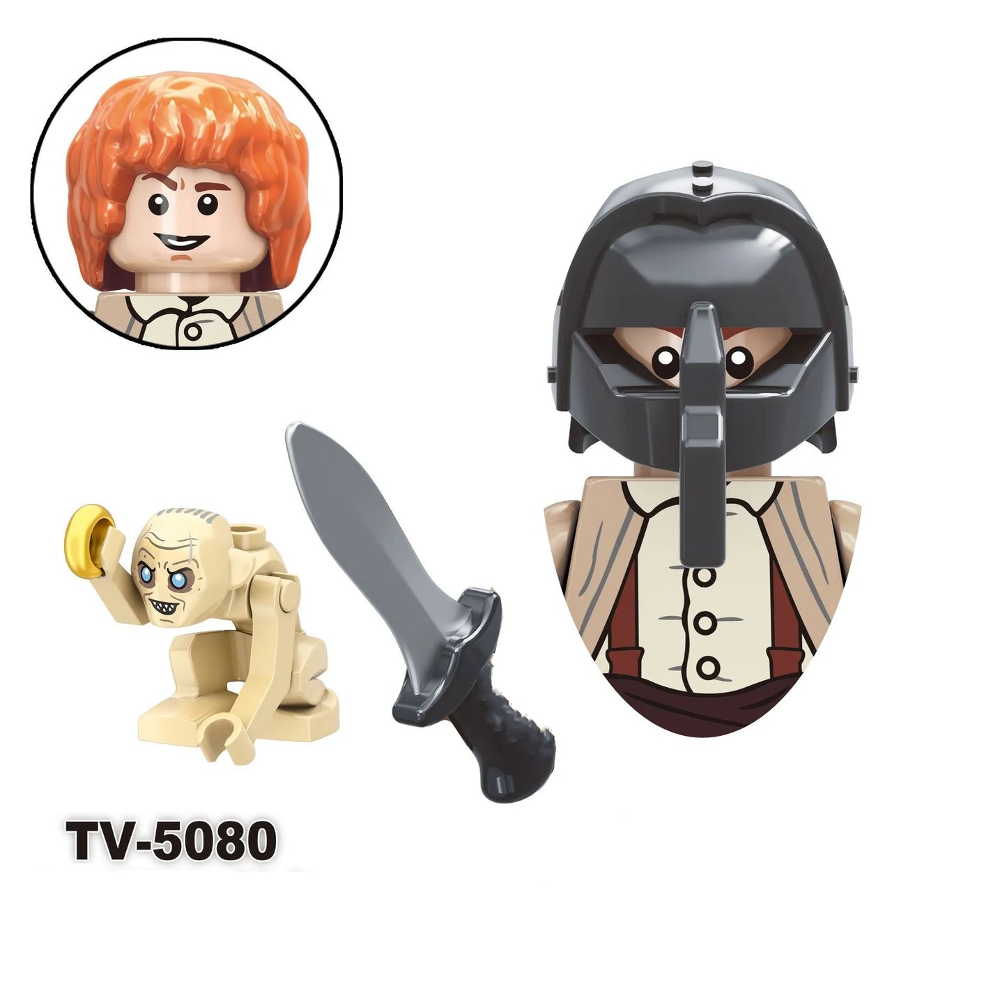 PG517 PG518 PG519 PG520 King Anime Movies Figs Bricks Dolls Mini Action Toy Figura Building Blocks Toys Doll