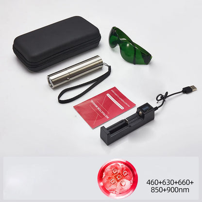 Red Light Therapy Wand Device for Body Relief Acne Treatment With 5 Wavelengths Near Infrared 900nm Light Therapy Skin Health