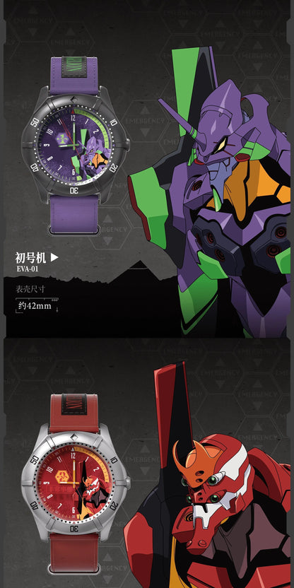 Original Boxfun Eva Evangelion The Final Mission Series Wrist Watch Blind Box Asuka Anime Peripheral Ornament Collection Gift