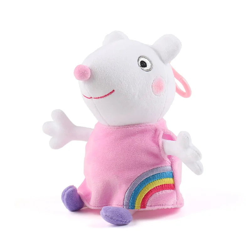 Genuine Peppa Pig Plush Pig Kids Toys 19CM Pet Dinosaur Teddy Bear Soft Stuffed Anime Figure Doll Children's Birthday Gifts