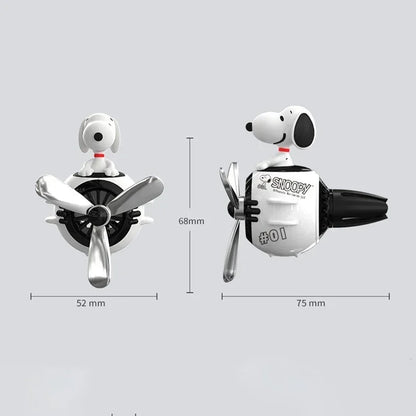 Snoopy Air Freshener Flying Propeller Pilot Series Car Accessories Anime Figures Aromatherapy Fragrance Diffuser Car Decor Gifts