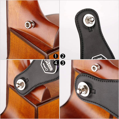 Guitar Strap Buttons Pins 1/2PCS 3 Color For Choose Premium Guitar Strap Locks Metal Security Strap Buttons Metal End Pins