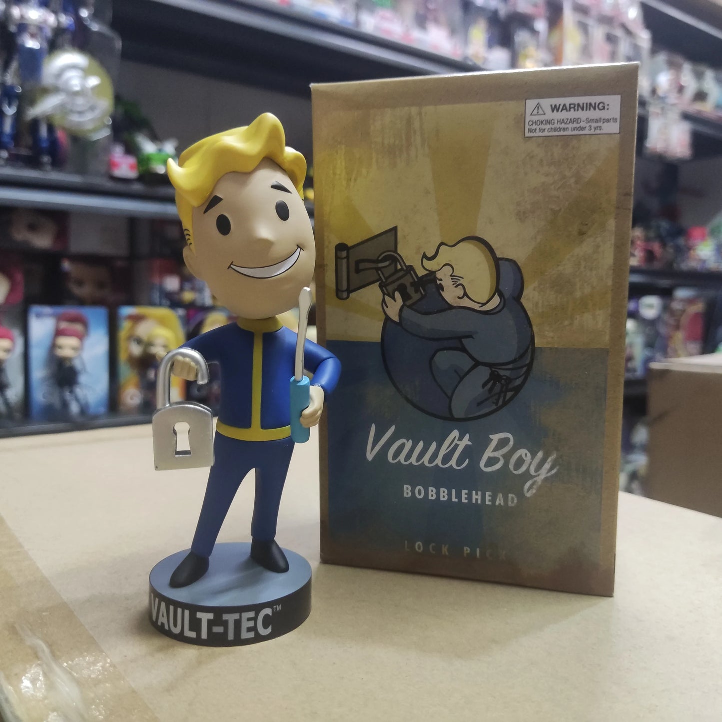 Bobblehead Cute Vault Boy Full Set Anime Action Figure Toys Statue Collection Model Doll  Desktop Ornament Display Toys Gifts