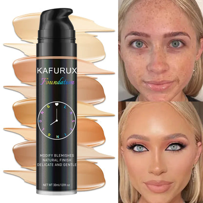 8 colors Liquid Foundation Effective Concealer Waterproof Sweat-resistant Face Korean Makeup Porfession Face Base Cosmetics Gift