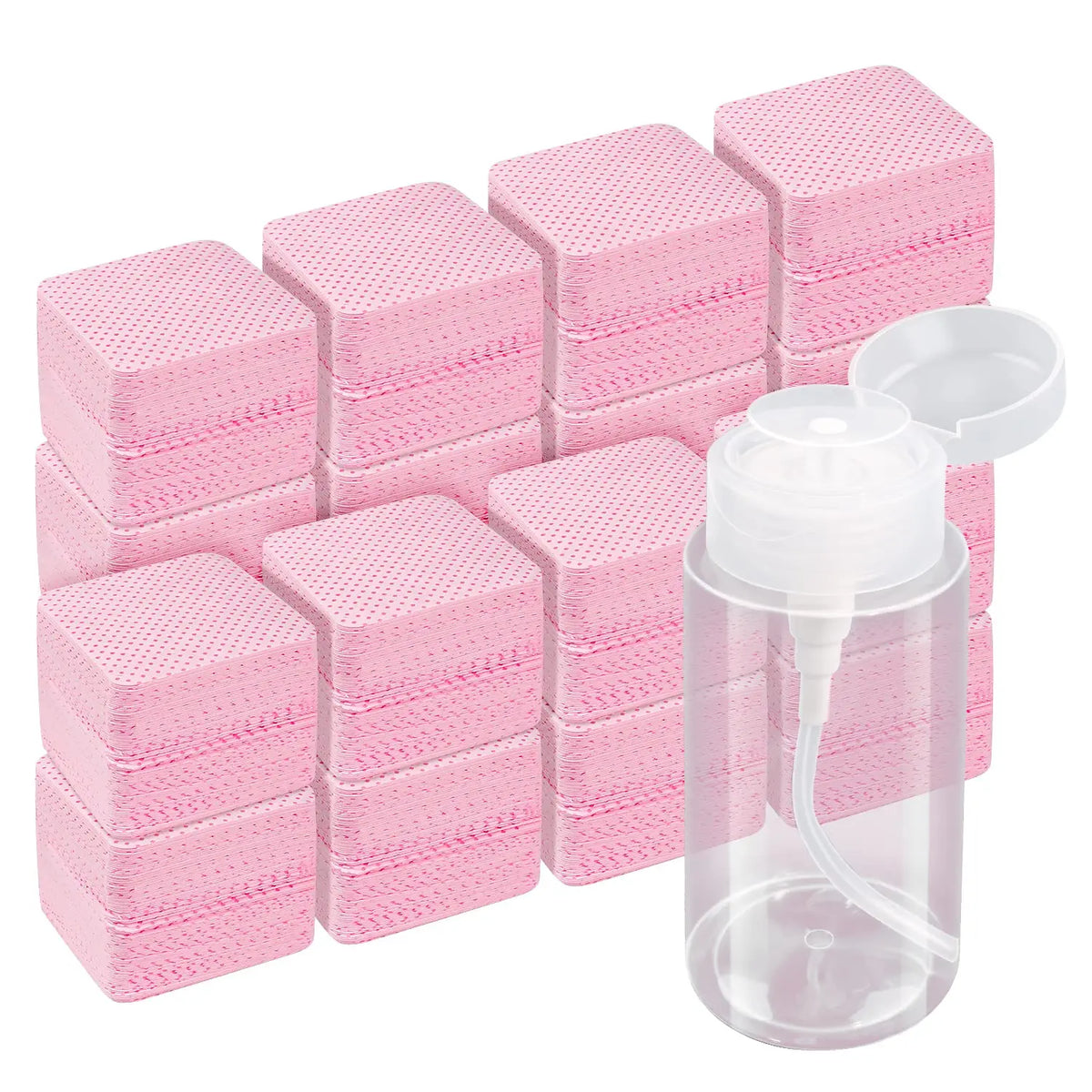 20/600Pcs Lint-Free Nail Wipes Gel Cleansing Tissues Aluminum-Free Nail Polish Remover Pads for NaiArt Beauty Cleaning Care Tool