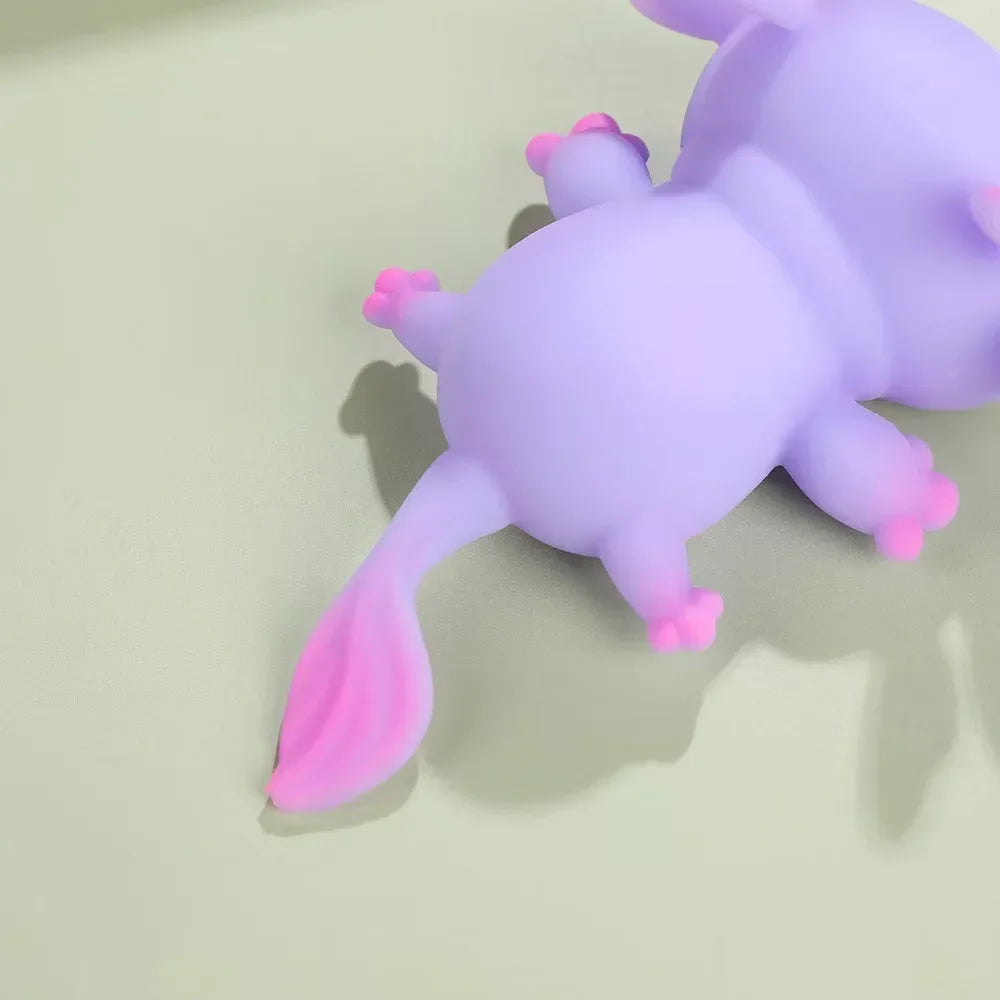 Axolotl Squeeze Ball Cute Fish Relax Cartoon Antistress Squishy Stress Relief Slow Rising For Adult Kids Stretch Toys
