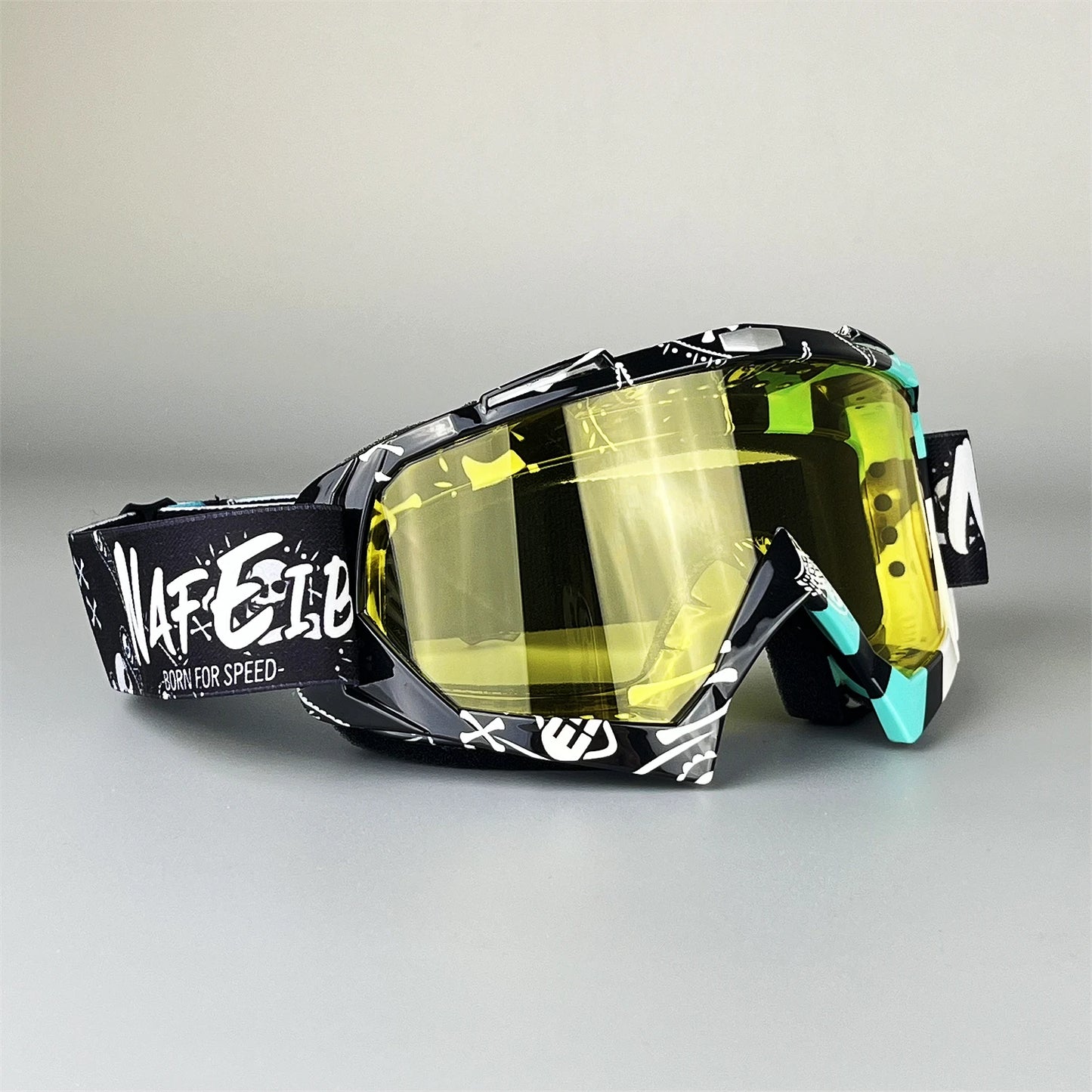 NAFEIB off-road motorcycle goggles, skiing windproof goggles, men's and women's universal cycling helmets, glasses
