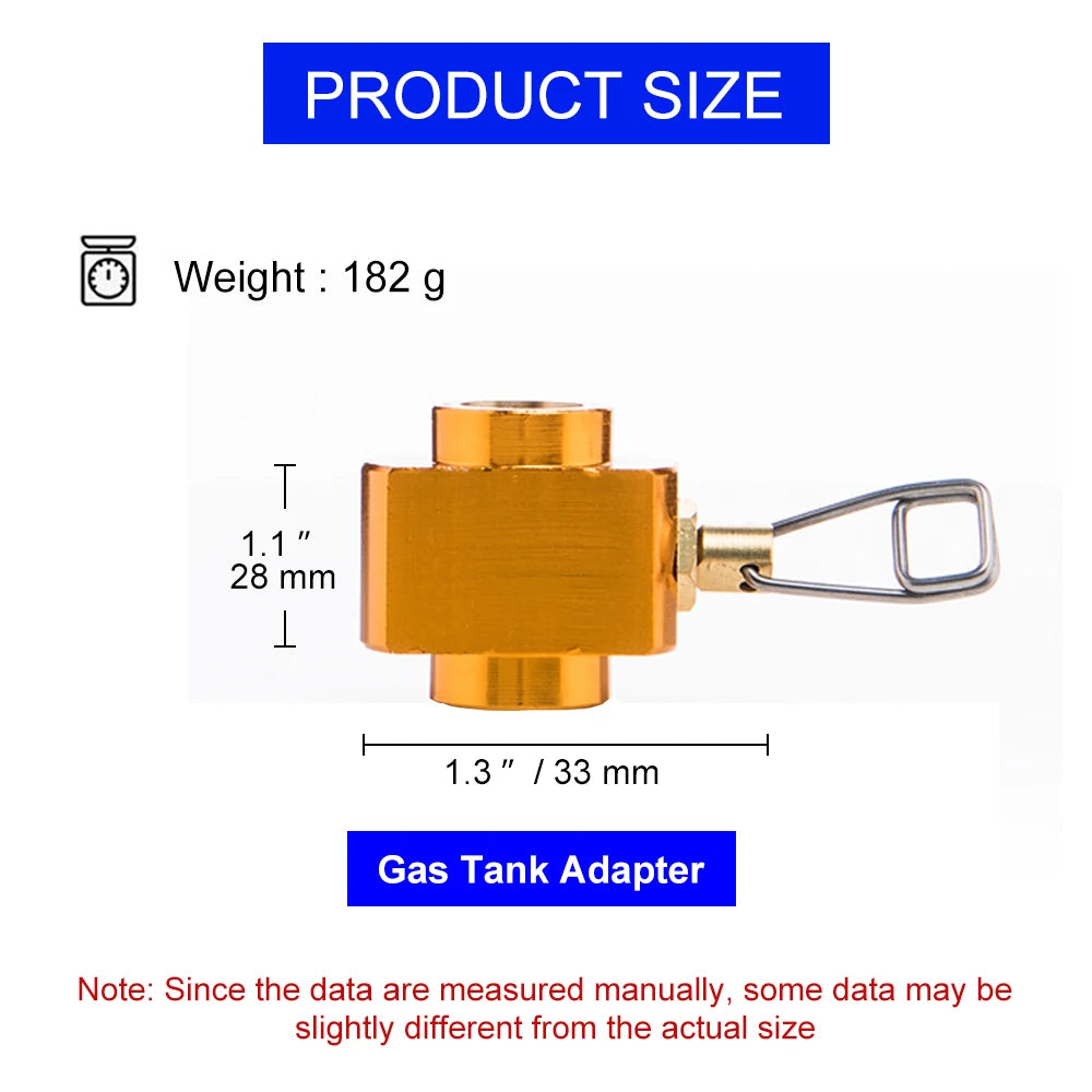Widesea Camping Stove Propane Refill Adapter Gas Burner Gas Filling Butane Cylinder Tank LPG Saver Camping Equipment