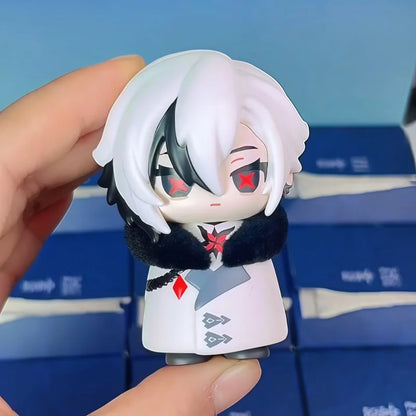 Mihoyo Genshin Impact Fatui Harbinger Q Version Series Blind Box Desktop Mini Doll Model Toys Trend Decoration Surprise Gifts