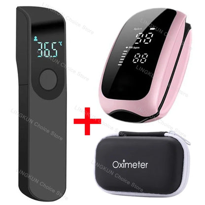 Rechargeable Medical Oximeter Strap Lanyard Fingertip Pulse Oximeter Blood Oxygen Saturation Monitor Digital LED Display Child